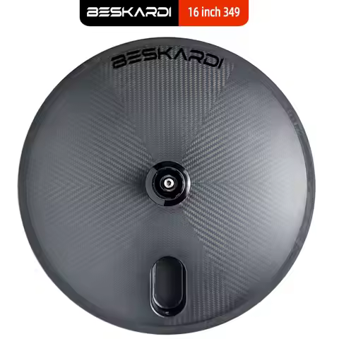 16'' Disk Wheel Folding Bicycle 16 inch 349 Carbon Full Disc Wheels 3 7 11 Speed Rim Brake Beskardi 