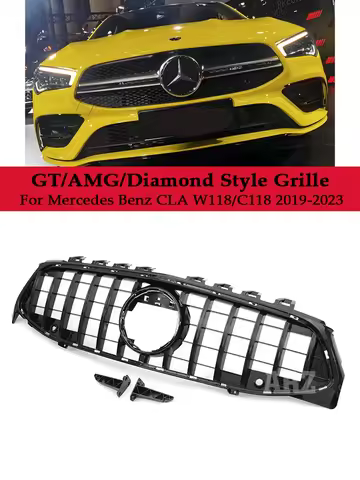 Front Bumper Panamericana Diamond AMG GT Grille For Benz CLA W118 C118 X118 CLA180 200 250 CLA45 35 