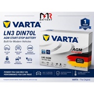 (Installation Provided) VARTA AGM DIN70 ( LN3 ) | CAR BATTERY BATERI KERATA