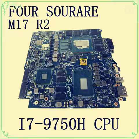 EDQ51 LA-H351P FOR ALIENWARE m17 R2 Laptop Motherboard with I7-9750U CPU 6GB GTX1660TI GPU CN-04V06P