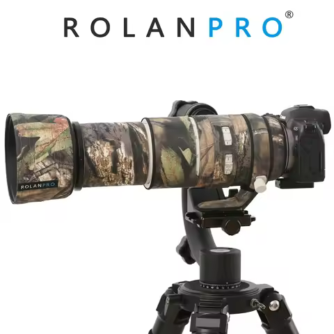 ROLANPRO Waterproof Lens Coat For Canon RF 100-500mm F/4.5-7.1 L IS USM Camouflage Rain Cover Lens P