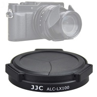 JJC Black ACLX100 Auto SELF-RETAINING Protective Lens Cap, Compatible with Panasonic Lumix LX100 / L