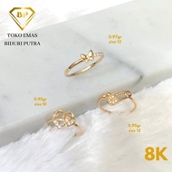 [BEST QUALITY] CINCIN MODEL BTS PERHIASAN EMAS ASLI KADAR 8K/375 TOKO EMAS BIDURI PUTRA