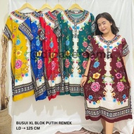 DASTER DIPAN MAMA BUSUI XL WHITE BLOCK MOTIF REMEK MAXIMUM LD 125 CM - [DPKMM]