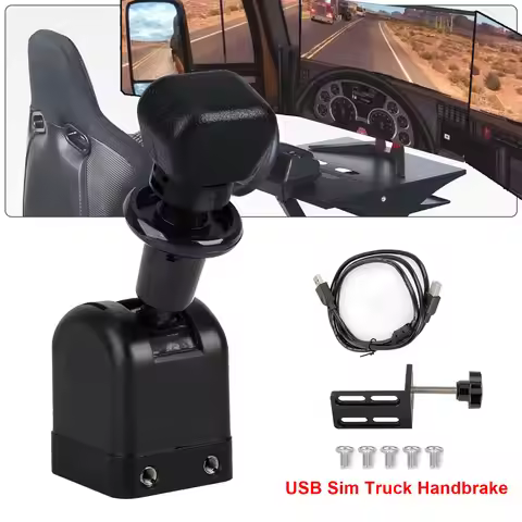 USB Truck Hand Brake Simracing Games For Logitech G27 G29 G923 THRUSTMASTER T300RS T-GT For ETS2 Eur