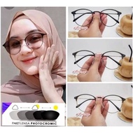 2 in 1 Polarized Photochromic Glasses Free Lap Anti-Radiation Photochromic Glasses Leopard Photochro