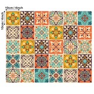 30pcs Of 10*10cm Sticker Set Mexican Tile Tile Stickers Decorative Tiles Vinyl Stickers Wall Sticker