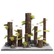 Tree Trunk Straight Logs Submerged Wood Aquatic Plant Tank Aquatic Land Tank Rainforest Landscaping 