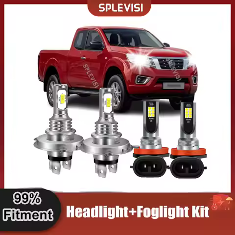 Car Light LED Headlight Headlmap H4 9003 High Low Beam H11 Foglamp For Nissan Navara D40 2004-2020 J