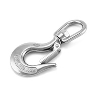 QWORK Slip Hooks, Swivel Lifting Hook, Clevis Hook, 1400lb Stainless Steel Rotatable Swivel Lifting 