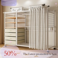 Organiser Wardrobe Sleek Home Bedroom Open Hat Hanger With Wheels Wardrobe Cabinet Cupboard Clothes 