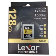 Lexar 128GB Professional CFexpress Type B Card GOLD Series (1750MB/s), LCXEXPR128G-RNENG
