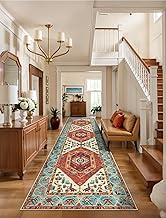 SERISSA Runner Rug for Hallways, 3x8 Washable Non Slip Kitchen Runner Rug, Long Boho Rug Vintage Ora