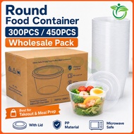 300-450pcs/Box Round Microwavable Food Container Plastic Tub 300ml,450ml,500ml,750ml,800ml Food Stor