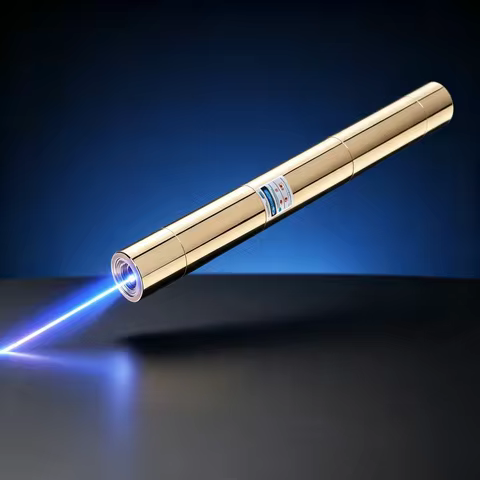 High Power Laser Pointer Bronze material Adjustable Focus Laser Light Guide Finger Star Sales Laser 