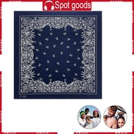 WIN 55x55cm Print Bandana Western Flower Bandanas Fashion Neck Scarf Street Dance Headscarf Head Wra