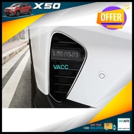 Proton X50 Fog Lamp Chrome Lining Front Fog Light Lamp Cover Trim Fit For X50 (2020-2024) Car Accces