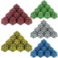 D20 Polyhedral Dice 10PCS 20 Sided DND Game Dice Set for D&D RPG Playing Table Game Entertainment Su