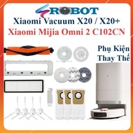 Phụ Kiện Robot Xiaomi X20 X20 Plus (X20+) khăn giẻ lau túi rác chổi cạnh lọc Hepa