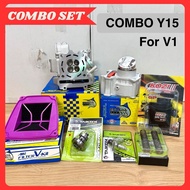 Combo Y15 LC135 Spec 62mm 63mm Block Ceramic Head Racing 19/22 Combo Set Y15 V1 V2 LC V1-V7