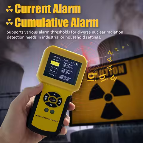 HoldPeak Nuclear Radiation Detector, Geiger Counter, Personal Dosimeter, B, X-Ray Gamma with Alarm S