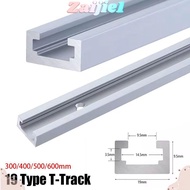 ZAIJIEEE 1Pcs T-Track, Aluminium Alloy T Slider Fixture Slot Slide T-Slot Track, 19 Type 19x9.5mm Sl