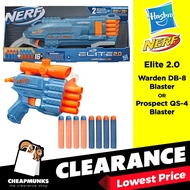 Senjata NERF Elite 2.0 Warden DB-8 Blaster 16 Darts Hasbro Original