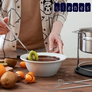 GLENES Chocolate Dipping Fork, Stainless Steel Irregular Shaped Cheese Fondue Fork, Kitchen Gadgets Silver Rustproof Long Handle Chocolate Dipping Tool Honey