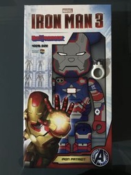 全新 3隻 現貨 Bearbrick Iron man 3 Patriot 400% Be@rbrick Ironman Patriot  IRON PATRIOT 蜘蛛俠 Spiderman Mar