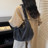 Solid Color Cross-Border Denim Bag