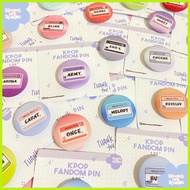 Kpop Fandom Button Pin, Kpop Pins, Kpop Fandom Pins 1.25