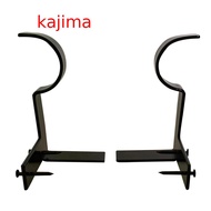 【Kajima】 Single Hang Curtain Rod Holders Bracket Into Window Frame Curtain Rod Bracket