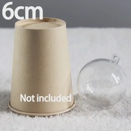 10Pcs Plastic Hollow Christmas Ball DIY Transparent Balls Fillable Bauble Xmas Tree Hanging Ornament