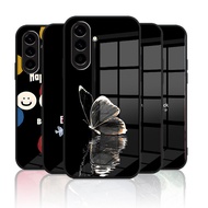 Shockproof Glass Case for Samsung Galaxy A16 5G A16 4g A26 5g A36 5g A56 5g Drop-proof Back Cover wi