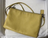 Coach Cross body bag 黃色斜孭袋