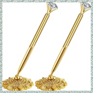 (YEAJ) 2 Piece Hollow Round Pen Holder Signing Pen Set Gold Metal for Wedding Bridal Engagement Gues