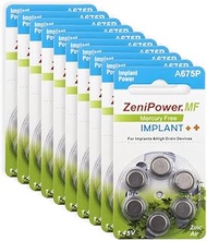 Battery for Cochlear Implants PR44 Size 675P, Constant Performance and Long Life, Mercury Free Zinc 