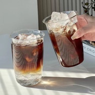 Ins High-value Coffee Shop Cup High Borosilicate Glass Cup Coffee Cold Drink Cup Simple Water Cup