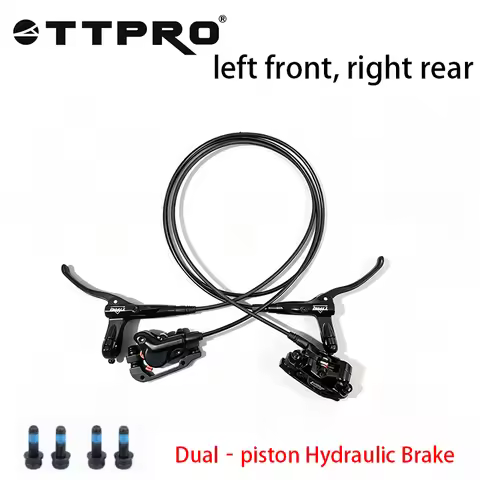 TTPRO MT200 Double Piston Hydraulic Disc Brake Set, Mountain Bike Hydraulic Disc Brake, MTB Hydrauli