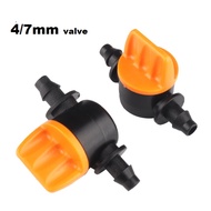 4/7mm mini valve Coupling Barbed Slotted Water 4/7mm Hose Valve 4mm Connectors