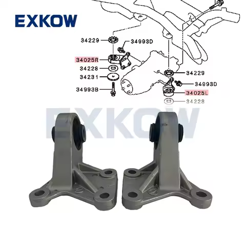 Rear Diff Support LH/RH Bracket for Mitsubishi Outlander CW4W CW5W GF6W GF7W ASX GA2W GA3W GA6W Lanc