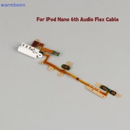 (warmbeen) New Power Audio Jack Volume Button Flex Cable For IPod Nano 6 6th Gen White Replacement