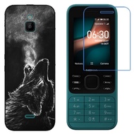 Nokia 6300 4G / Nokia 8000 4G Phone Case Creative pattern Shockproof Silicone Soft Case Cover With Nano Explosion-proof Membrane Protective Screen Soft Film