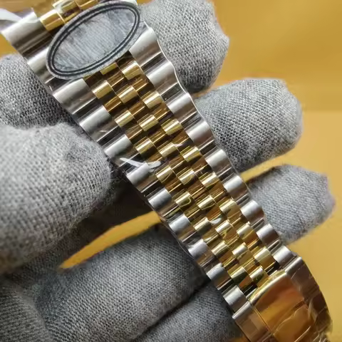 clean Watch Band Just For DateJust silver gold jubilee Strap Precision 126233 36MM Bracelet