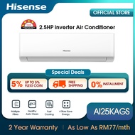 [FREE Shipping] Hisense Standard Inverter Air Conditioner 空调 (2.5HP / R32) - AI25KAGS