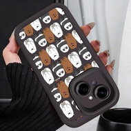 Casing hp for Tecno Spark Go 1 POP 9 5G Spark Go 2025 Case Bears and pandas fully stamped Kasing sil