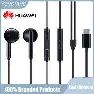 YOVONINE 100% Original HUAWEI Original CM33 Earphone USB Type C In Ear Hearphone Headset with Mic Huawei Mate 10 Pro P10 P20 P30 Pro Note 10 Honor 9 10