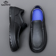 SAGYRITE รองเท้าอย่างเป็นทางการสำหรับผู้ชายรองเท้าธุรกิจรองเท้าเชฟรองเท้าทำงาน EVA กันน้ำกันลื่นน้ำม
