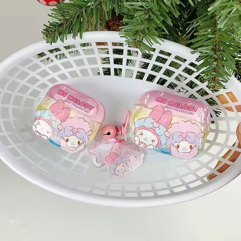Cute Cartoon Sanrio My Melody Earphone Protective Case For Apple AirPods 1 2 3 4 Pro 3 2 Case Headph