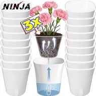 [H&L]1/2/3PCS Automatic Watering Flower Pots with Water Level Indicator & Ventilation Holes, Self Wa